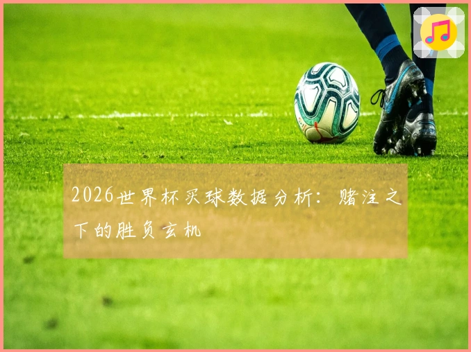 2026世界杯买球数据分析：赌注之下的胜负玄机